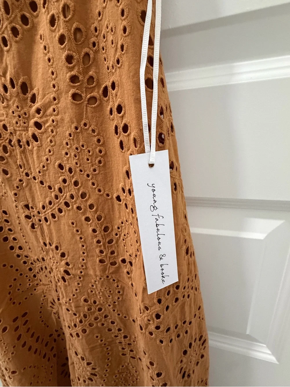 🆕 YOUNG FABULOUS & BROKE Melve Eyelet Dress - Size S.